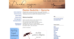 Desktop Screenshot of gedichte-danke-sprueche.net