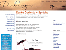 Tablet Screenshot of gedichte-danke-sprueche.net
